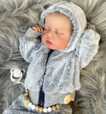 "Ayla" - 20 Inch Sleeping Girl Reborn LouLou Doll (Full Vinyl Body)