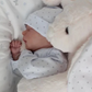 "Zane" - 17Inch Flexible Sleeping Boy Reborn Baby Doll Soft Cloth Body