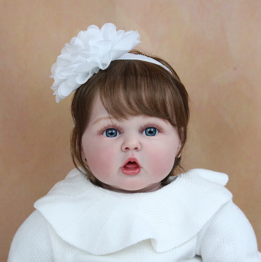 "Nina" – Realistic Reborn Baby Doll Awake with Soft Cloth Body