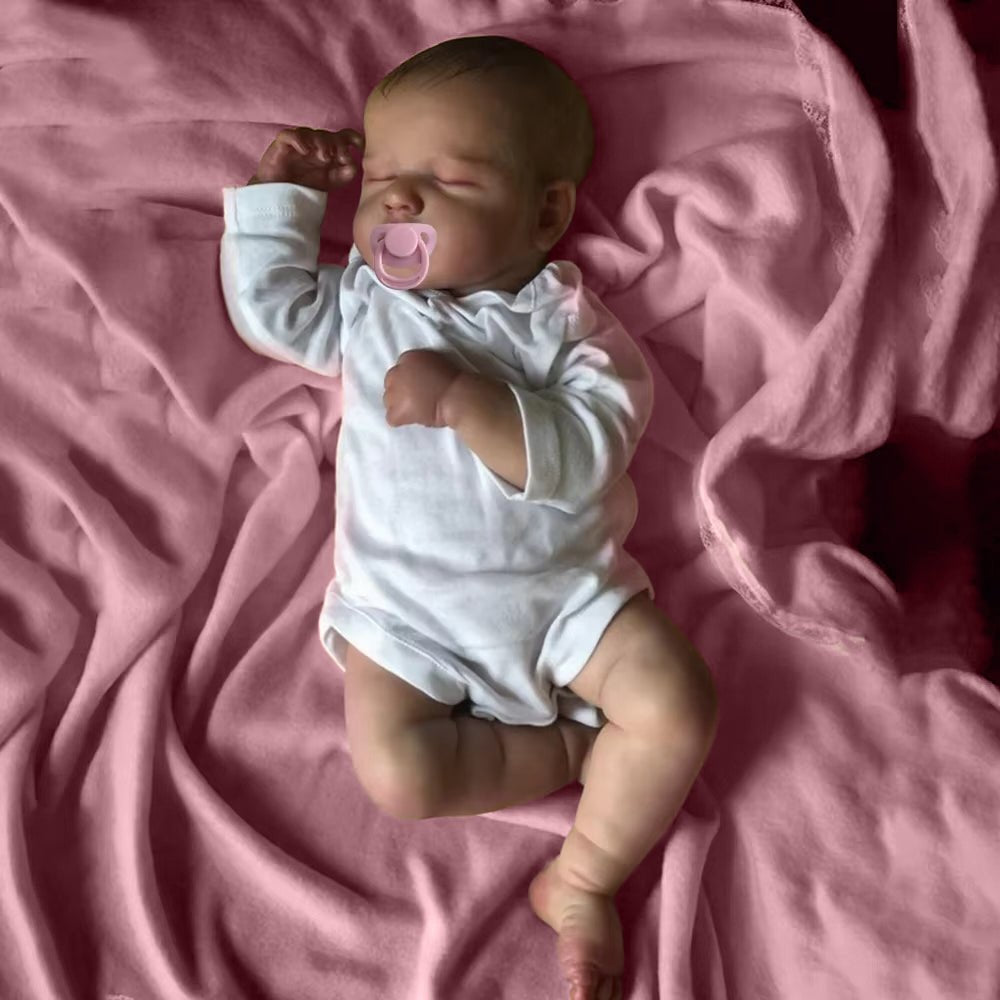 "Kiara"- Lifelike 18 Inch Realistic Newborn Baby Doll Soft Cloth Body