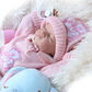 "Eloise" -17 Inch Lifelike Newborn Reborn Baby Girl Doll Full Silicone Vinyl