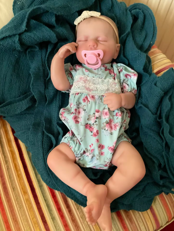 "Ivy & Rose" - 20 Inch LouLou Twin Girl Reborn Baby Dolls Silicone Vinyl Body or Cloth Body