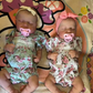 "Ivy & Rose" - 20 Inch LouLou Twin Girl Reborn Baby Dolls Silicone Vinyl Body or Cloth Body