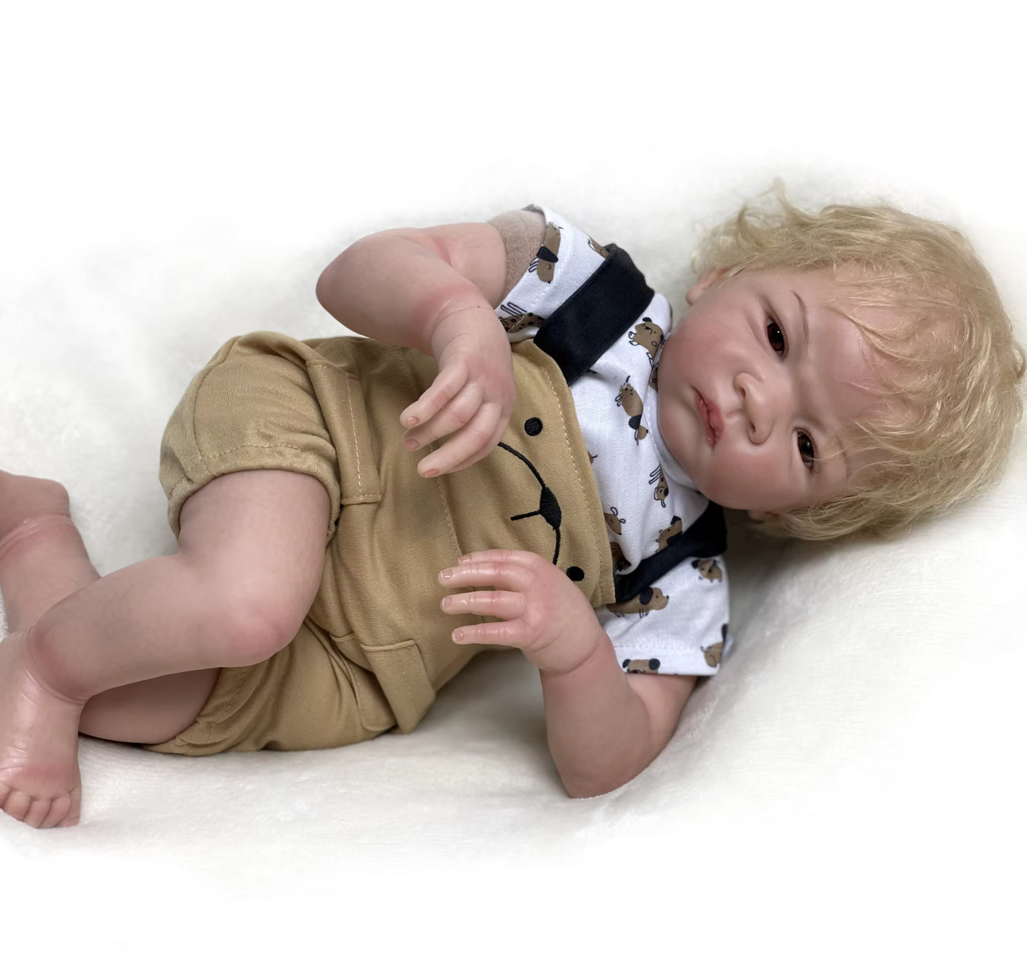 "Elias" – 22Inch Reborn Baby Doll Soft Cloth Body Boy and Girl
