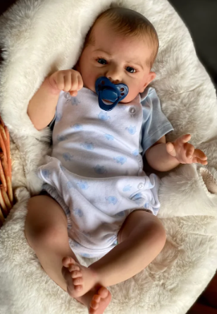 "Nova" - 20 Inches Bebe Reborn Full Silicone Vinyl Body Doll Boy or Girl