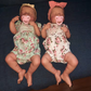 "Ivy & Rose" - 20 Inch LouLou Twin Girl Reborn Baby Dolls Silicone Vinyl Body or Cloth Body