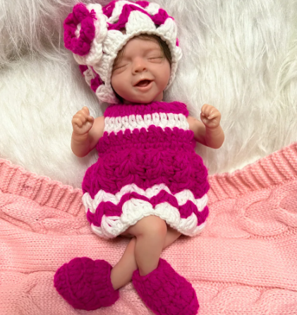 "Claire" - 12 Inch Mini Girl Reborn Baby Doll Soft Cloth Body