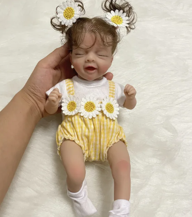 "Claire" - 12 Inch Mini Girl Reborn Baby Doll Soft Cloth Body