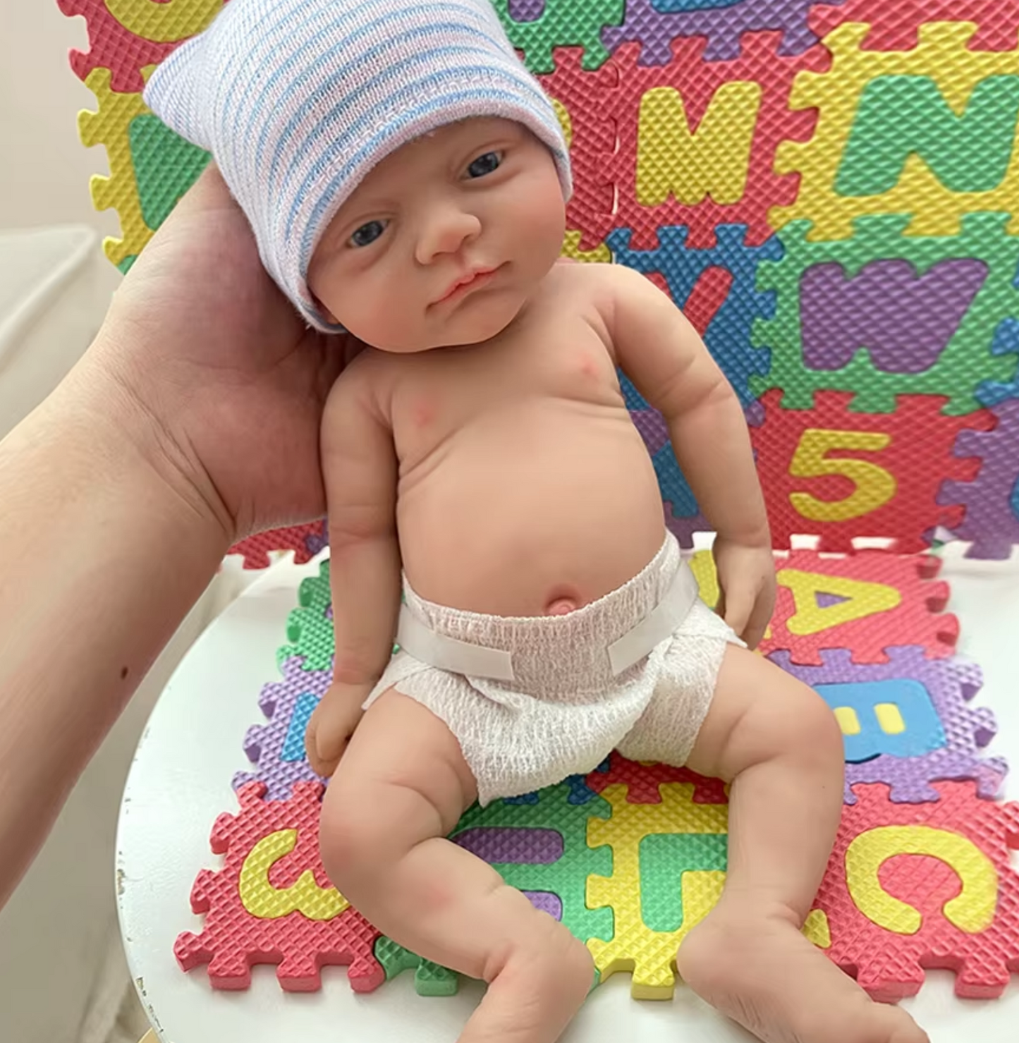 “Quinn” & “Jaxon” Mini 12 Inch Hyper Realistic Full Body Silicone Reborn Dolls Girl or Boy