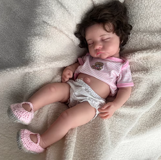 “Rosie” - 20 Inch Lifelike Full Body Soft Silicone Baby Girl Doll 3D Painted Visible Veins