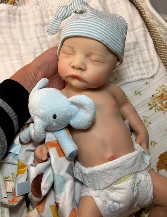 "Oliver" - 16 Inch Full Body Silicone Baby Boy Reborn Doll