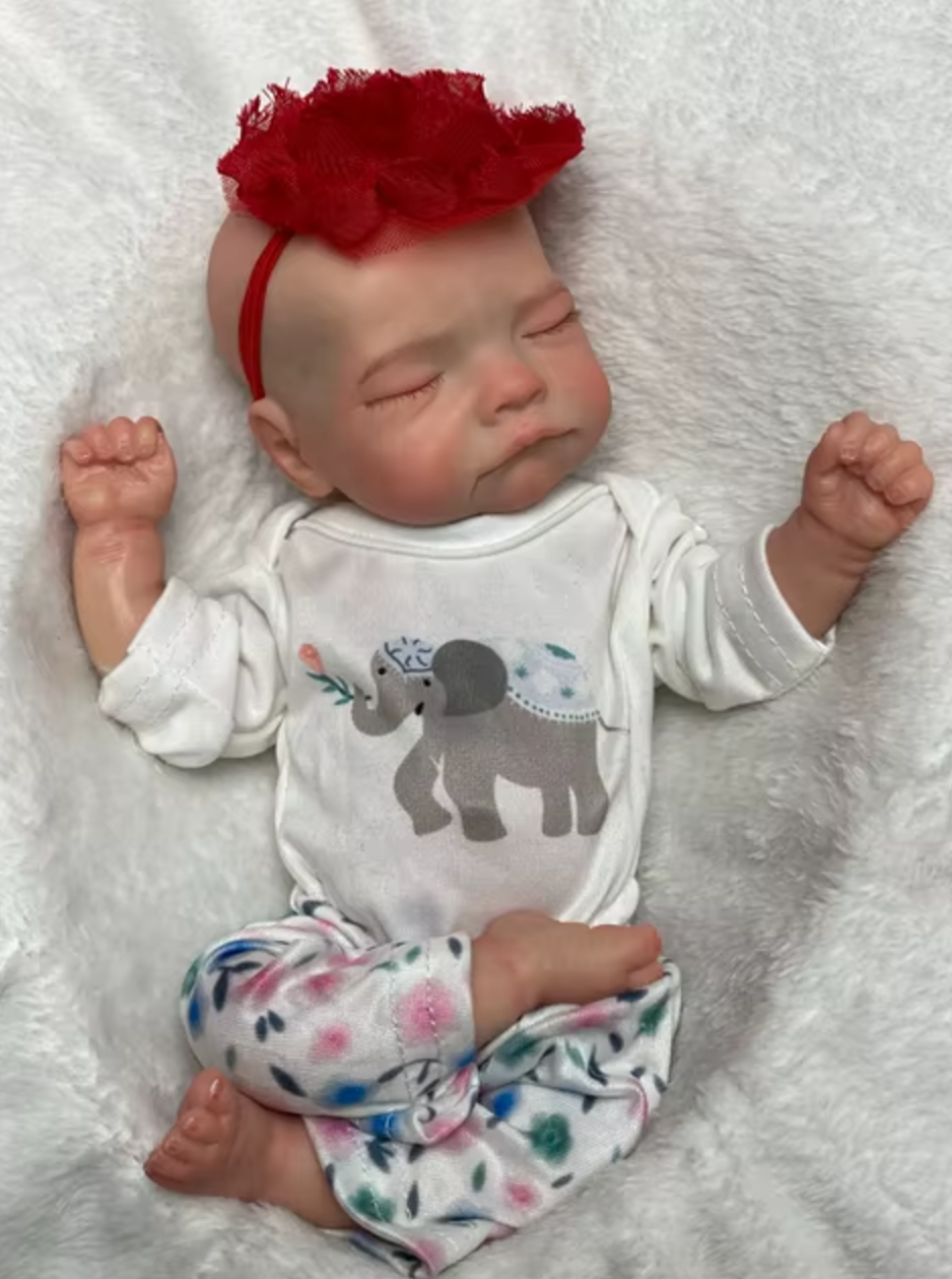 "Henry" - 10 Inch Hyper Realistic Mini Full Silicone Reborn Doll