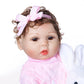 "Lily" - Full Silicone Vinyl Toddler Reborn Doll Hand-rooted hair
