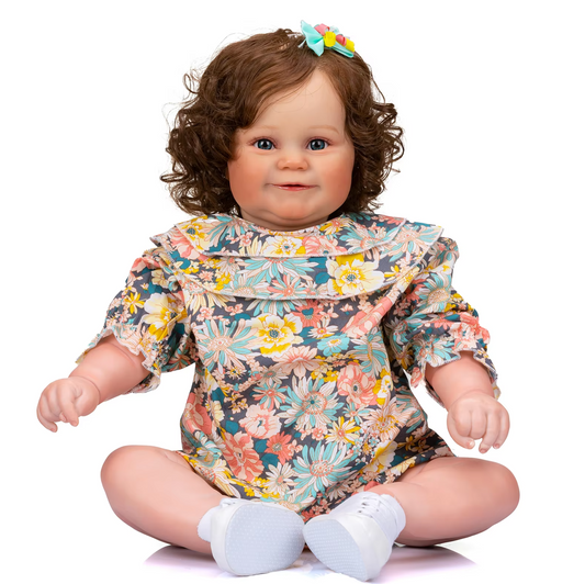 "Holly" - 24 Inch Lifelike Reborn Girl Toddler Doll Soft Cloth Body