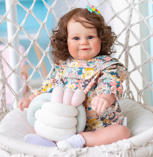 "Holly" - 24 Inch Lifelike Reborn Girl Toddler Doll Soft Cloth Body