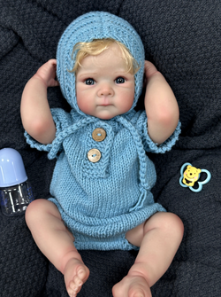 "Heidi" – 20 Inch Reborn Baby Doll Full Silicone Vinyl Body Boy or Girl