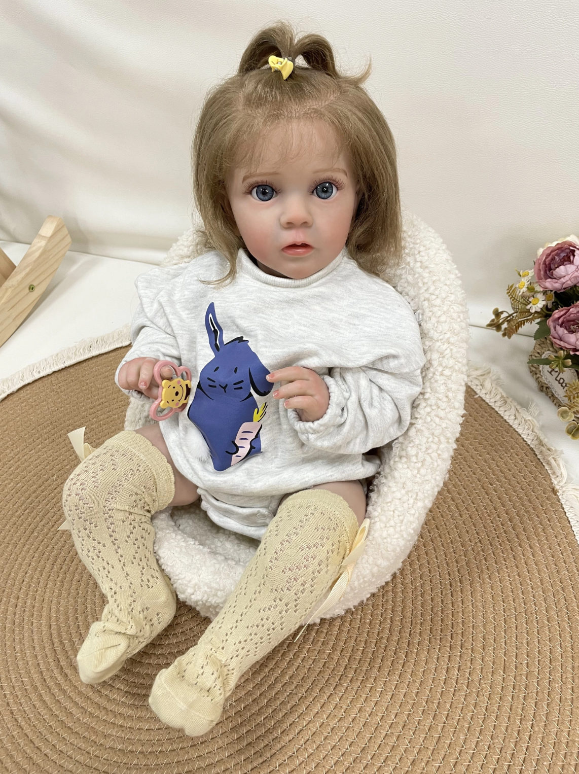 "Alice" – 24 Inch Silicone Reborn Baby Girl Doll Soft Cloth Body