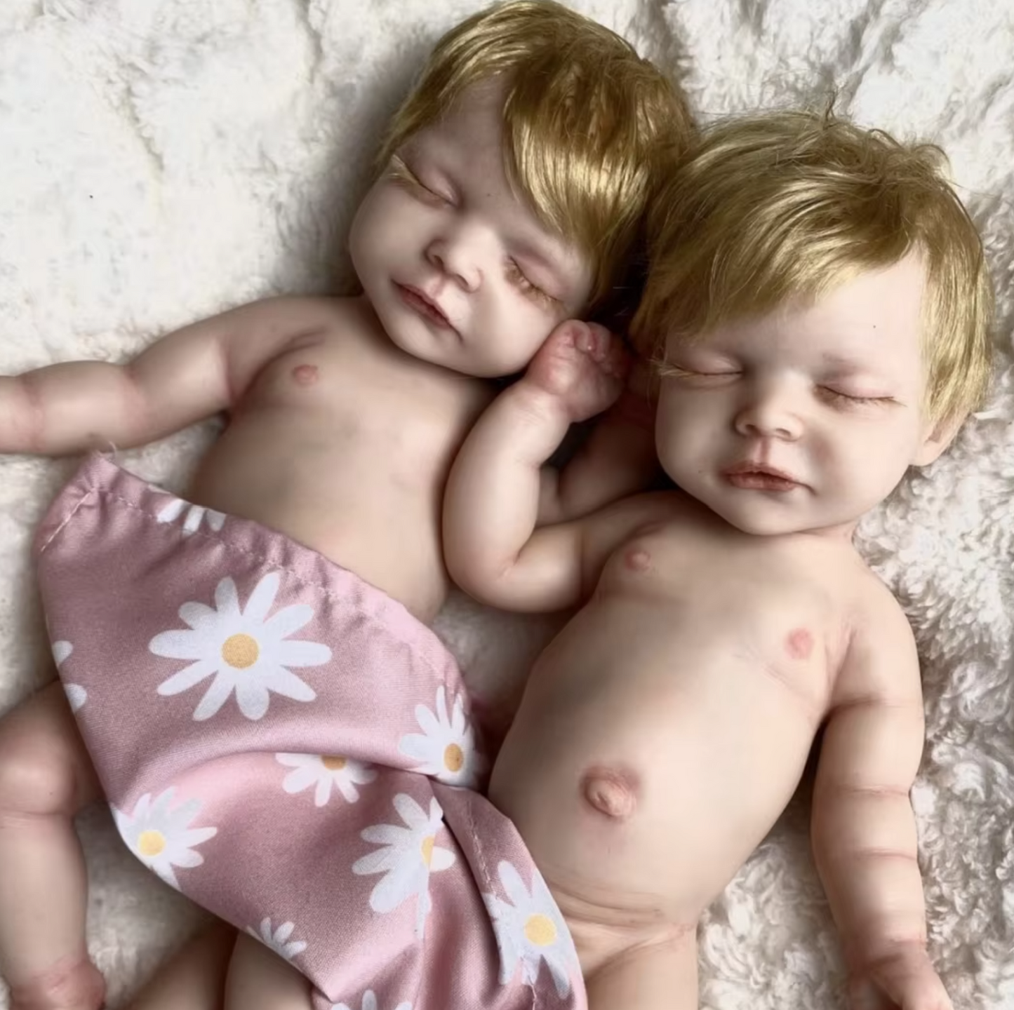 Olivia – 11” Realistic Baby Girl Full Silicone Bady Doll Hand-Painted & Rooted Hair