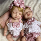 Olivia – 11” Realistic Baby Girl Full Silicone Bady Doll Hand-Painted & Rooted Hair