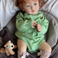 "Hannah" - 24Inch Girl Reborn Baby Doll Hand-Rooted Hair Soft Cloth Body