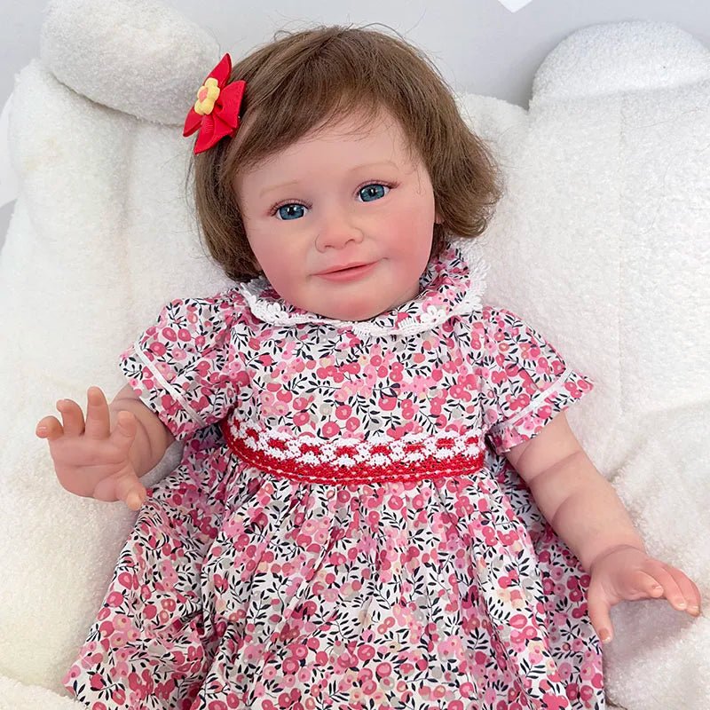 "Willow" - 24 Inch Silicone Reborn Doll Girl Cloth Body 3D Painted