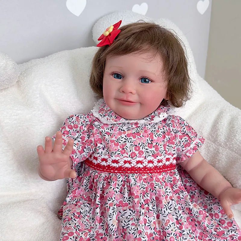 "Willow" - 24 Inch Silicone Reborn Doll Girl Cloth Body 3D Painted