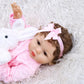 "Lily" - Full Silicone Vinyl Toddler Reborn Doll Hand-rooted hair