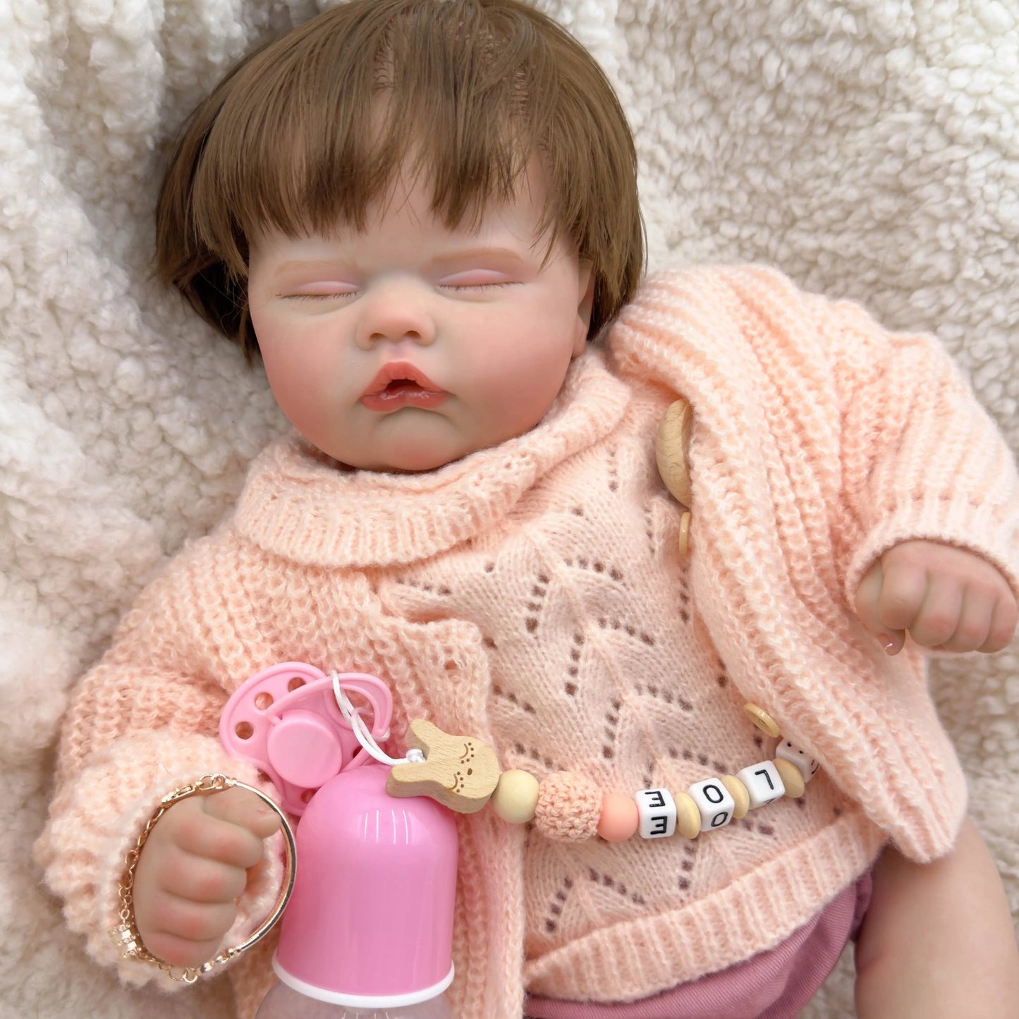 "Chloe" -  Lifelike 49cm Newborn Reborn Baby Doll Soft Cloth Body