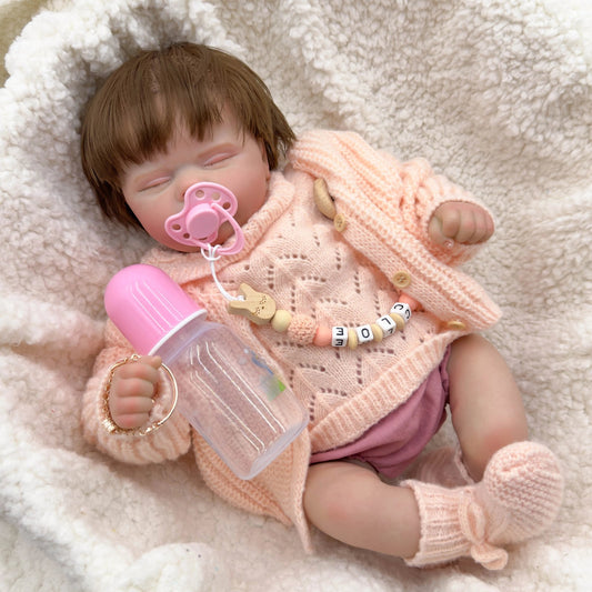 "Chloe" -  Lifelike 49cm Newborn Reborn Baby Doll Soft Cloth Body