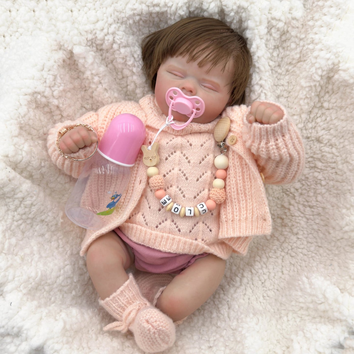 "Chloe" -  Lifelike 49cm Newborn Reborn Baby Doll Soft Cloth Body