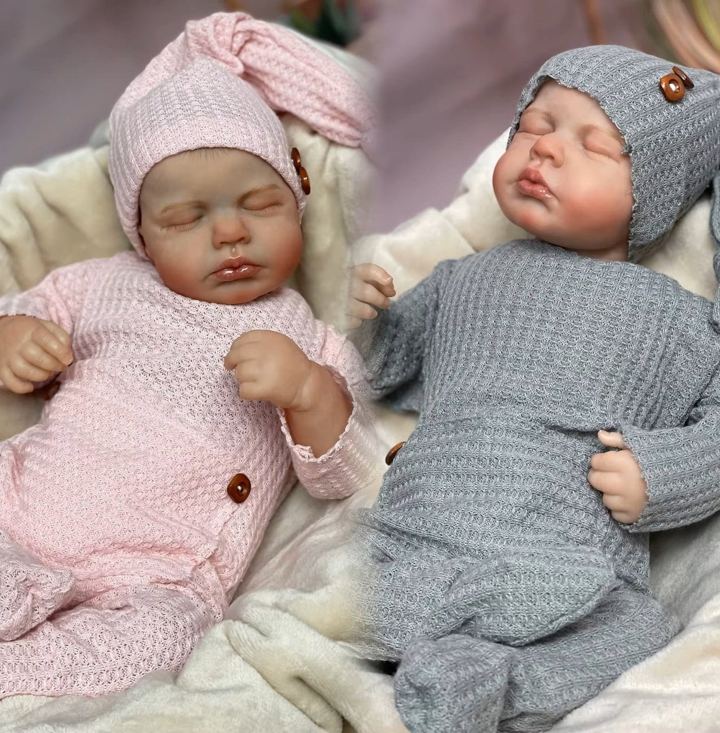 "Liam & Noah" - Twin Reborn Dolls Cloth Body Limited Edition