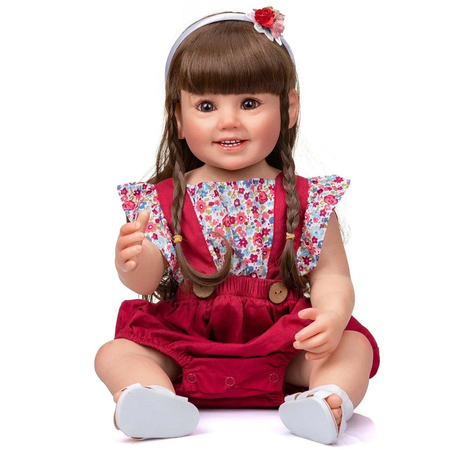 "Charlotte" - 22 inch Full Silicone Vinyl Reborn Baby Girl with Beautiful Eyes